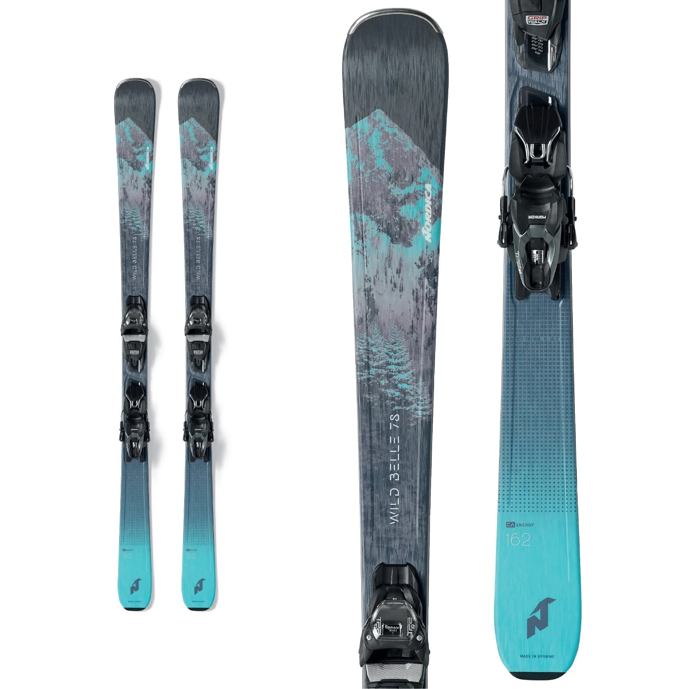 Nordica Women's Wild Belle 78 CA System Ski 2023 1 Nordica Women's Wild Belle 78 CA System Ski 2023